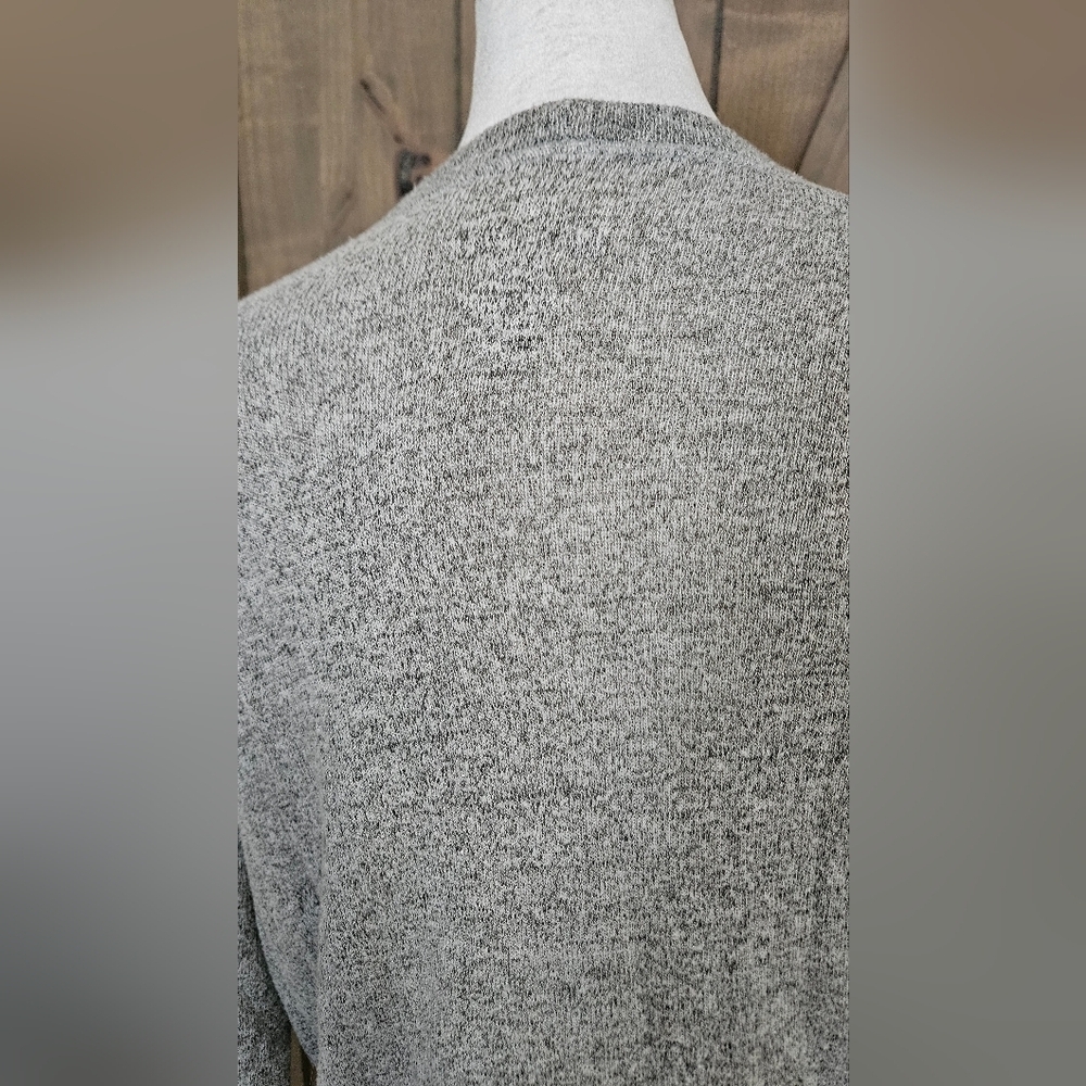AMERICAN EAGLE Soft&Sexy Plush Long V Neck ButtonFront Cardigan.Heathered Grey.S - Picture 10 of 10